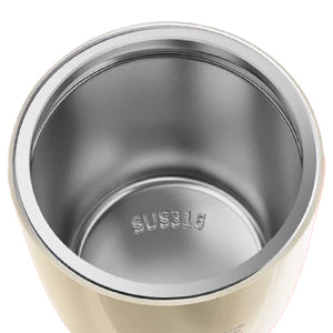 OTE Tazza da caffè isolata sottovuoto, Tumbler da viaggio in acciaio inox a doppia parete con coperchio per bere, 12,31 oz/7,74 oz (350/220ml)