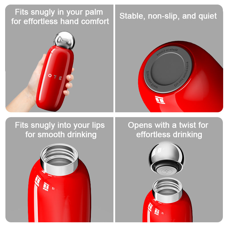 Insulated Vacuum Insulated Bottle 450ml/15.22oz, Gift Packaging Stainless Steel Bowling Water Bottle for Hot and Cold Drinks, Portable and Durable, Suitable for Fitness, Travel and Daily Use, (Full Set of 6 Colors)